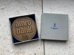 Bronzen penning Amro Bank 1977 begeer, Ophalen of Verzenden, Brons