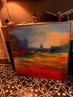 Schilderij met baklijst (kunstkopie urban rainfall) 93x95, Ophalen