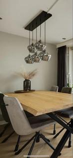 Sfeervolle Light & Living Hanglamp Rakel - Rookglas, Ophalen, Zo goed als nieuw, Metaal, Minder dan 50 cm