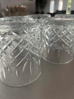 6 Whisky Glazen Drinkglazen  Geslepen Design, Ophalen of Verzenden