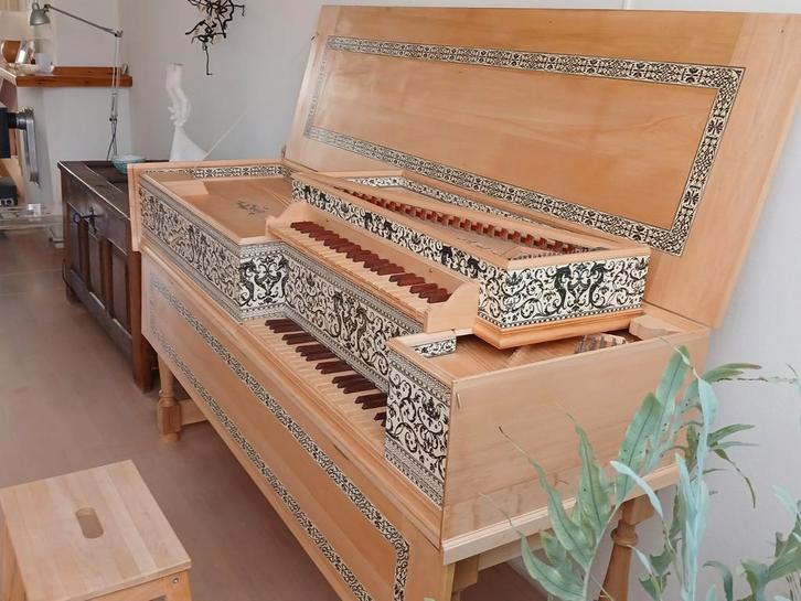 moeder-kind virginaal. Kopie van Johannes Ruckers 1610, Muziek en Instrumenten, Snaarinstrumenten | Klavecimbels, Nieuw, Ophalen