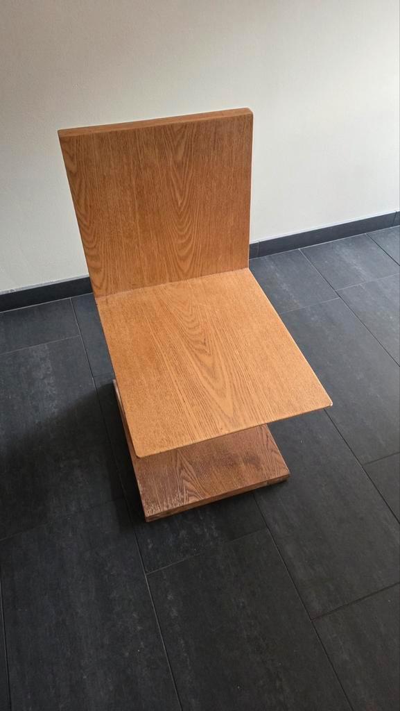 Rietveld ontwerp ZigZag stoel - Design, Huis en Inrichting, Stoelen, Gebruikt, Eén, Hout, Bruin, Ophalen