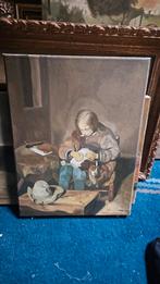 Schilderij 40x30 - Man met hond, Ophalen