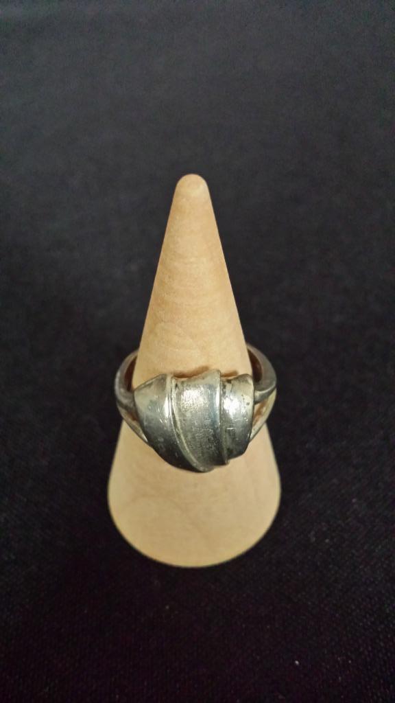 Zilveren Modernist RING 835, Sieraden, Tassen en Uiterlijk, Ringen, Gebruikt, Dame, Zilver, Zilver, Ophalen of Verzenden
