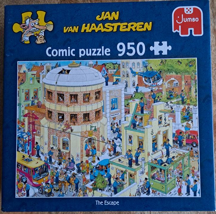 Puzzle Jan van Haasteren 950 stuks Comic Puzzle The Escape, Hobby en Vrije tijd, Denksport en Puzzels, Zo goed als nieuw, Legpuzzel