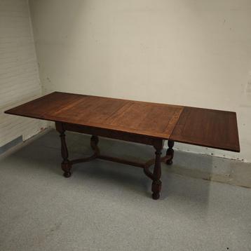 Vintage antieke jaren 50 uitschuif eettafel beschikbaar voor biedingen