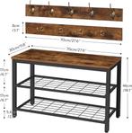 Halltree-Coat Rack Shoe Bench-27.6"L x 11.8"W x 18.1"H, Huis en Inrichting, Wandkapstok, Nieuw, Ophalen of Verzenden, Minder dan 100 cm
