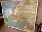 Oude Wandkaart van Europa / schoolkaart, Antiek en Kunst, Ophalen, Aardrijkskunde