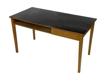Vintage bureau werktafel jaren 60 eiken Scandinavisch design beschikbaar voor biedingen
