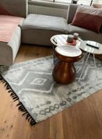 Grijs vloerkleed met franjes HK living, 100 tot 150 cm, Ophalen of Verzenden, Zo goed als nieuw, 150 tot 200 cm