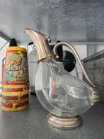 Royal Cristal Rock verzilverd wijnkaraf italië €79, Ophalen of Verzenden