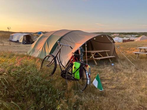 Huurtent op Vlieland, camping Stortemelk, Caravans en Kamperen, Tenten, Ophalen