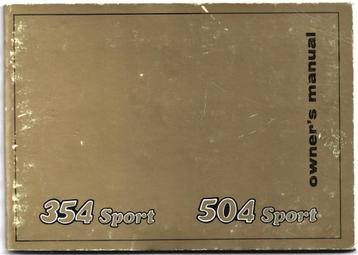 Benelli 354 Sport 504 Sport manual (6166z) motor beschikbaar voor biedingen
