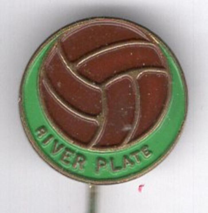 River Plate bruin/groen op koper voetbal speldje ( Z_159 ), Verzamelen, Speldjes, Pins en Buttons, Zo goed als nieuw, Speldje of Pin