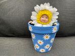 Zgan, niet kapot, Anne Geddes baby Daisy in  bloempotje, Verzamelen, Ophalen, Zo goed als nieuw, Babypop