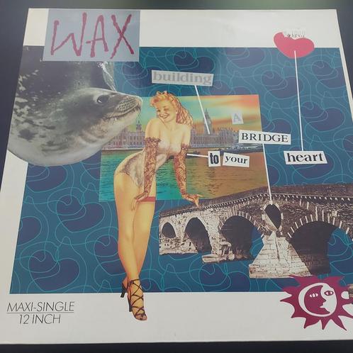 12 inch Maxisingel Wax - Building A Bridge To Your Heart, Cd's en Dvd's, Vinyl Singles, Gebruikt, Maxi-single, Pop, 12 inch, Ophalen of Verzenden