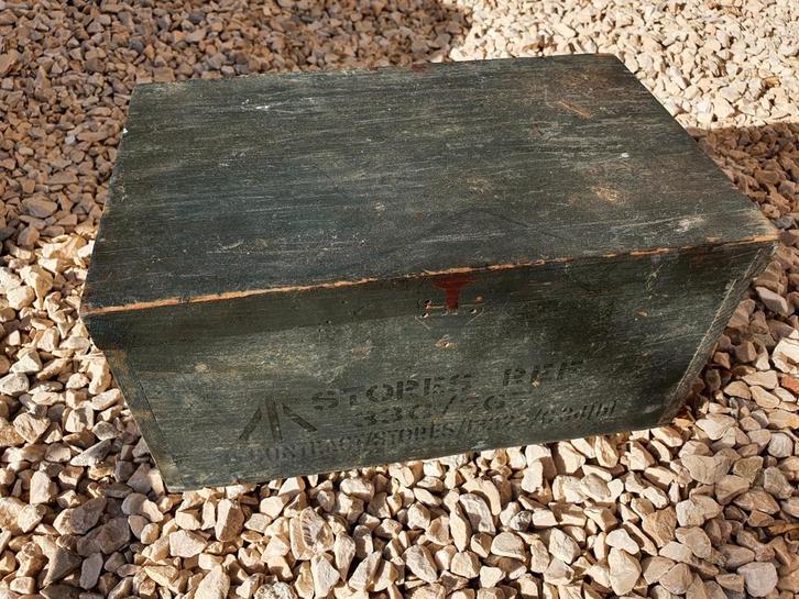 Zeldzame originele Antieke Legerkist / vliegtuig kist €25, Verzamelen, Militaria | Tweede Wereldoorlog, Duitsland, Ophalen of Verzenden