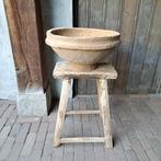 Grote landelijke papier maché schaal kom ø 42cm sober Etage3, Huis en Inrichting, ., Ophalen of Verzenden, Zo goed als nieuw, .