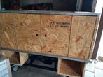 Mobiele bar, werkbank Osb hout, industriële stijl, Doe-het-zelf en Verbouw, Werkbanken, Ophalen, Gebruikt