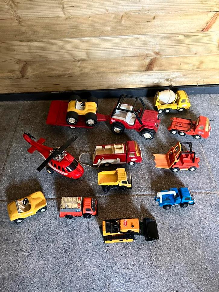 Tonka voertuigen – 13 stuks (jaren ’70/’80), Verzamelen, Speelgoed, Gebruikt, Ophalen of Verzenden