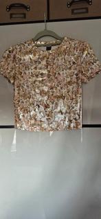 Glanzend roze bruin pantertopje maat XS Shein NIEUW!, Kleding | Dames, Tops, Overige kleuren, Nieuw, Ophalen of Verzenden, Korte mouw