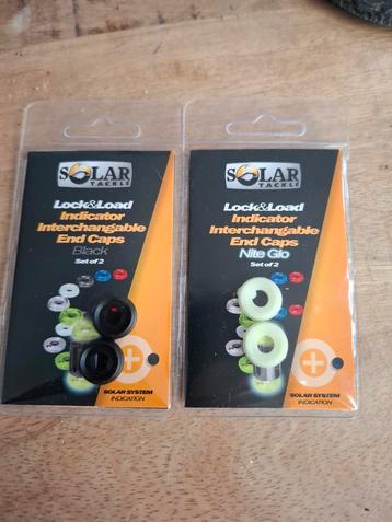 2x Solar lock en load endcaps zwart en Nite-Glo NIEUW  beschikbaar voor biedingen
