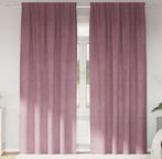 Prachtige fluweel gordijn 140 x (175-225- 245-260 cm) roze, Ophalen of Verzenden, Zo goed als nieuw, 100 tot 150 cm, 200 cm of meer