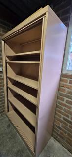 Stelling kast / archiefkast (roze kleur achtig), Ophalen, Gebruikt, 100 tot 150 cm, 150 tot 200 cm