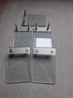 5x glazen naambord of huisnummerbord., Ophalen of Verzenden
