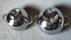 TOPSTAAT Set vintage IKEA MEDALJ  pannen - 2 stuks - RVS, Pannenset, Ophalen of Verzenden, Zo goed als nieuw, Rvs