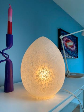 Vintage ei vormige lamp - jaren 80 beschikbaar voor biedingen
