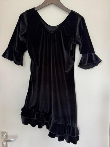 flamenco truitje top zwart fluweel maat L-XL beschikbaar voor biedingen