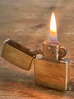 🔥Vanaf €99,— Zippo Marlboro Solid Brass 1932-1991, Ophalen of Verzenden, Gebruikt, Aansteker