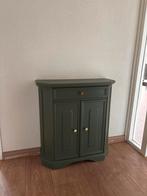 Groen Hal Kastje met Lade en Deuren, Huis en Inrichting, Kasten | Dressoirs, Ophalen, Minder dan 50 cm, Gebruikt, Minder dan 25 cm