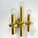Messing design wandlampen Sciolari Italië mid century, Ophalen of Verzenden, Zo goed als nieuw, Metaal