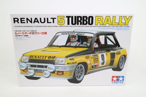 1:24  Renault 5 Turbo ''Rally''  -  Tamiya, Hobby en Vrije tijd, Modelbouw | Auto's en Voertuigen, Nieuw, Auto, Groter dan 1:32