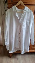 Nieuwe wit katoenen bloes. L Ruimvallend, Kleding | Dames, Blouses en Tunieken, Ophalen of Verzenden, Zo goed als nieuw, Maat 42/44 (L)