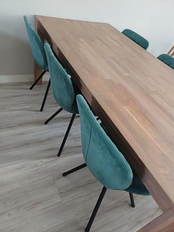 Eetkamerstoelen (6) & Eiken Tafel beschikbaar voor biedingen