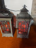 Set van 2 decoratieve lantaarns met kaarsen, Ophalen, Minder dan 25 cm