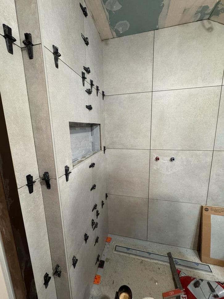 Grijze Italiaanse vloer- en wandtegels 60x60 - 3,24 m2, Doe-het-zelf en Verbouw, Tegels, Nieuw, Vloertegels, Keramiek, 60 cm of meer