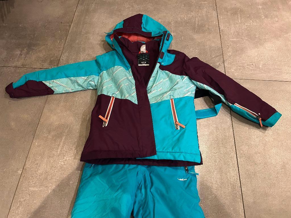 Skipak meisje 10 jaar – tweedelig (skibroek en jas), Sport en Fitness, Skiën en Langlaufen, Gebruikt, Kleding, Skiën, Overige merken