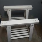 Houten scharre wit + hout, Ophalen, Ezel