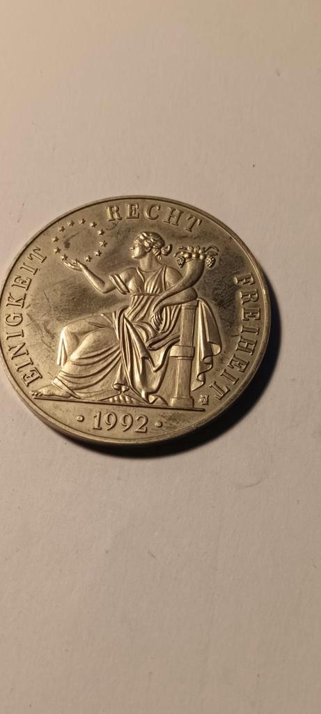 Zilveren herdenkingsmunt 1992, Postzegels en Munten, Munten | Nederland, Losse munt, Overige waardes, Koningin Beatrix, Zilver