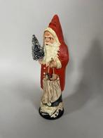 Papier maché candybox kerstman met kerstboompje en zakje, Diversen, Kerst, Ophalen of Verzenden