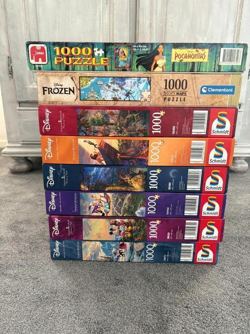 Disney Puzzels, 9 stuks, Hobby en Vrije tijd, Denksport en Puzzels, Zo goed als nieuw, Legpuzzel, 500 t/m 1500 stukjes, Ophalen