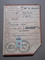 012) ORIGINELE TWEEDE DISTRIBUTIE STAMKAART ROTTERDAM WWII, Verzamelen, Militaria | Tweede Wereldoorlog, Verzenden, Overige soorten
