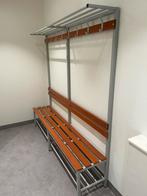 Kleedkamer bank met kledinghaken., Ophalen, Zo goed als nieuw, Fitnessbank