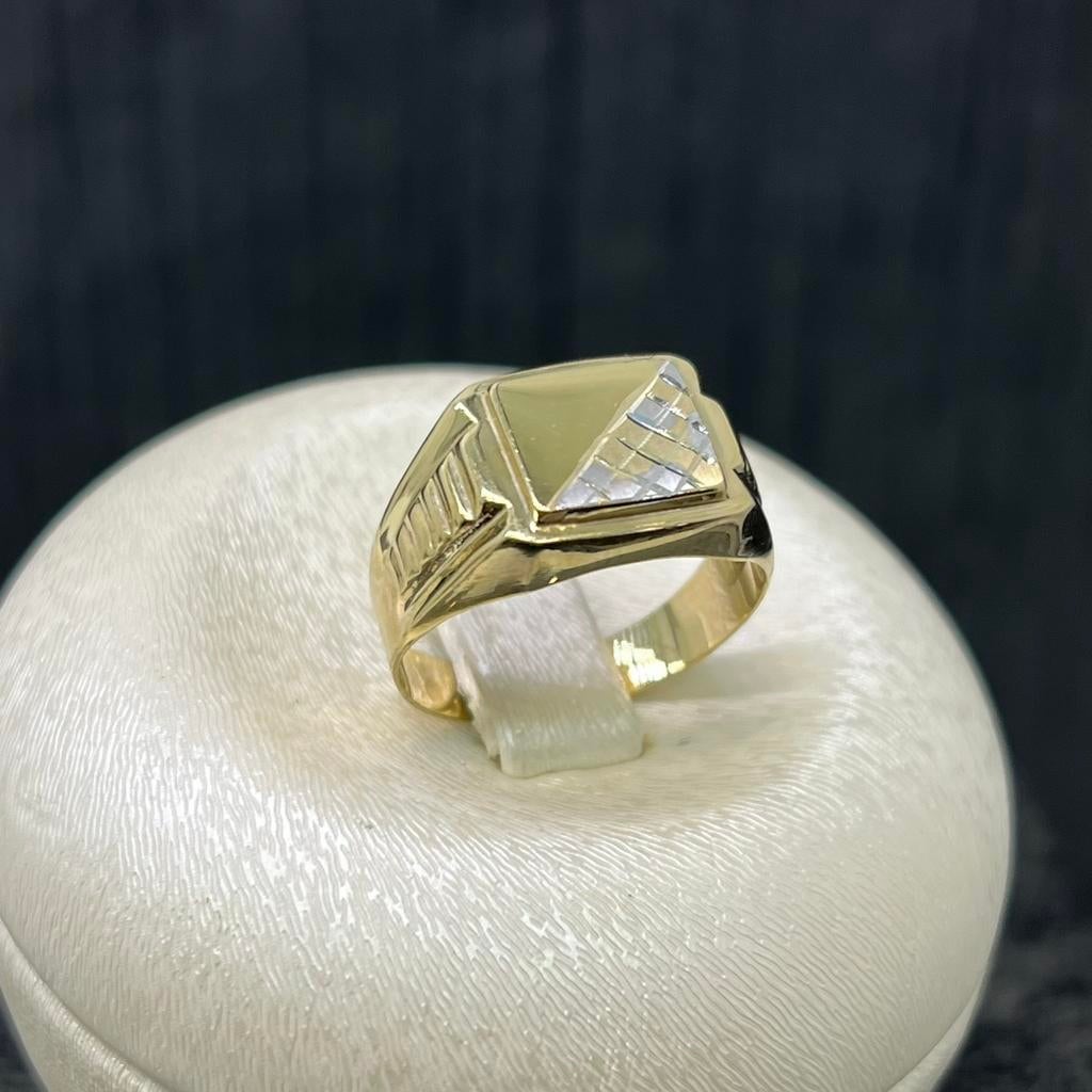 14 karaats gouden zegelring nieuw, Ophalen of Verzenden, Zo goed als nieuw, Goud, Dame