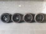 Monaco wheels 18 inch met winterbanden Mercedes CLA + A, Ophalen, 18 inch, Gebruikt, Banden en Velgen