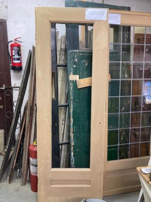 Antieke kastdeur, 72,5x201 cm, grote glasopening, geen glas, Huis en Inrichting, Woonaccessoires | Overige, Gebruikt, Ophalen